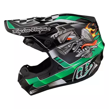 Troy Lee Designs Se4 Polyacrylite Carb Green Зеленый
