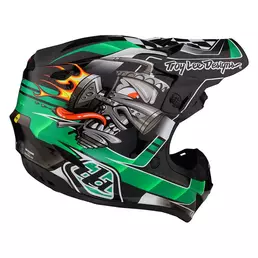 Troy Lee Designs Se4 Polyacrylite Carb Green Зеленый