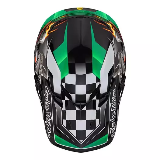 Troy Lee Designs Se4 Polyacrylite Carb Green Зеленый