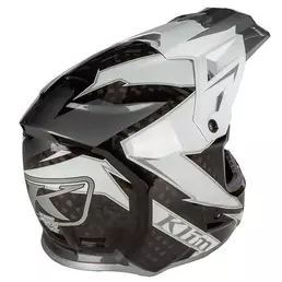 Klim F3 Carbon Мотошлем Lightning White Белый