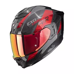 Scorpion Exo-1500 Carbon Air Platted Мотошлем Red Красный (размер: s)