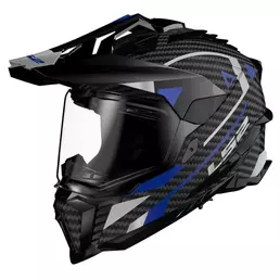 Ls2 Mx701 Explorer Carbon Adventure Мотошлем Blue Синий