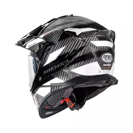 Premier Discovery Carbon Ea 8 Мотошлем White Белый