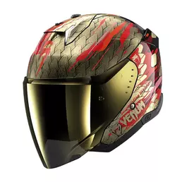 Shark Skwal I3 Jet Venum Мотошлем Red Gold Золотистый