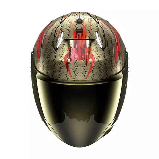 Shark Skwal I3 Jet Venum Мотошлем Red Gold Золотистый