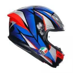 Agv K6 S E2206 Slashcut Мотошлем Black Blue Red Синий