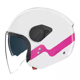 Nolan N20.2 визор Zefiro Мотошлем White Fuchsia Белый