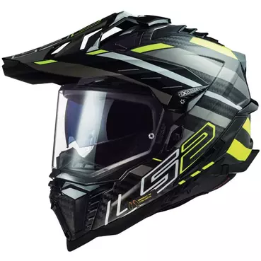 Ls2 Mx701 Explorer Carbon Edge Мотошлем Yellow Желтый