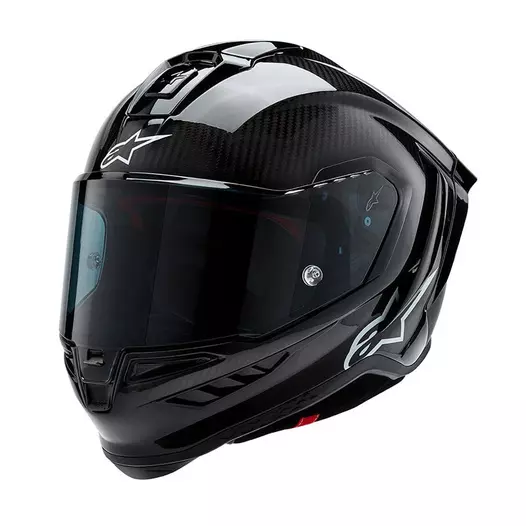 Alpinestars Supertech R10 Solid Мотошлем Black Gloss Черный