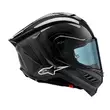 Alpinestars Supertech R10 Solid Мотошлем Black Gloss Черный