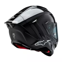 Alpinestars Supertech R10 Solid Мотошлем Black Gloss Черный