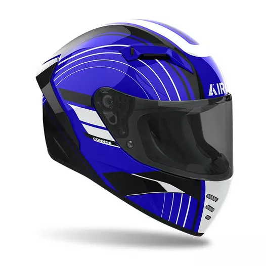 Airoh Connor Achieve Мотошлем Blue Gloss Синий