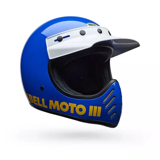 Bell Moto-3 Ece6 Classic Мотошлем Blue Синий (размер: s)