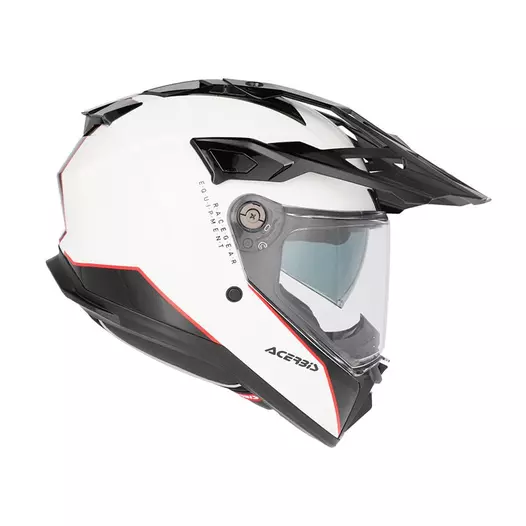 Acerbis Attack Мотошлем White Black Белый