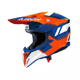 Airoh Wraaap Vision Мотошлем Orange Blue Оранжевый