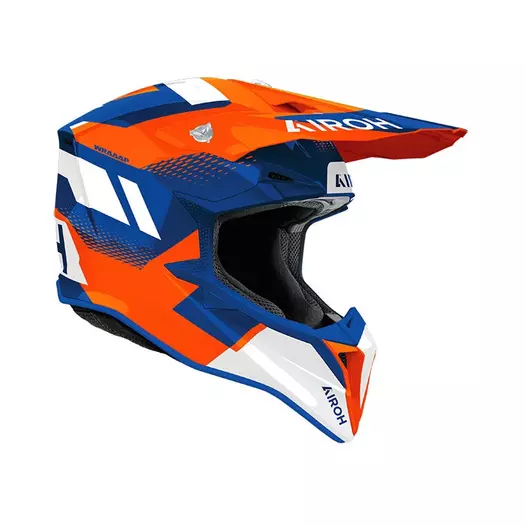 Airoh Wraaap Vision Мотошлем Orange Blue Оранжевый
