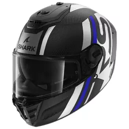 SHARK Spartan RS Carbon Shawn integralhelm Matt Carbon / Blue / Silver