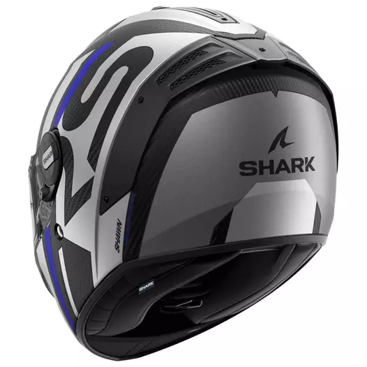 SHARK Spartan RS Carbon Shawn integralhelm Matt Carbon / Blue / Silver