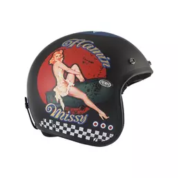 Premier Jet Classic Pin Up 9 Bm Мотошлем Черный