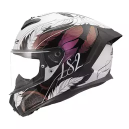 Ls2 Ff820 Rapid 3 Boho Мотошлем White Black Pink Белый