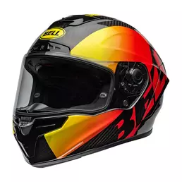 Bell Race Star Flex Dlx Offset Black Red Gloss Красный