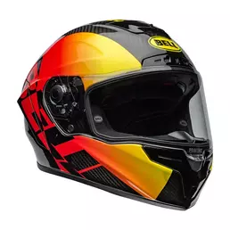 Bell Race Star Flex Dlx Offset Black Red Gloss Красный