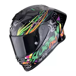 Scorpion Exo R1 Evo 2 Air Savage Мотошлем Green Orange Зеленый (размер: s)