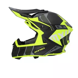 Acerbis X-track 2206 Мотошлем Black Yellow Fluo Желтый