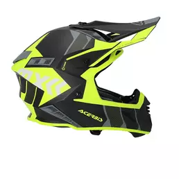 Acerbis X-track 2206 Мотошлем Black Yellow Fluo Желтый