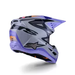 Alpinestars Sm3 Jettson Мотошлем Grey Purple Фиолетовый