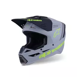 Alpinestars Sm3 Radium Мотошлем Grey Yellow Matt