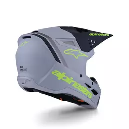 Alpinestars Sm3 Radium Мотошлем Grey Yellow Matt