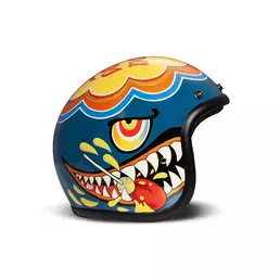 Dmd Jet Retro Lollipop Мотошлем Синий