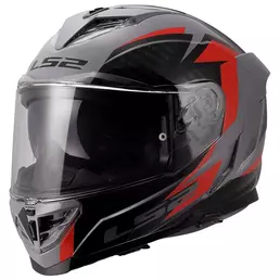 Ls2 Ff818 Storm 3 Dynamo Мотошлем Grey Red Серый