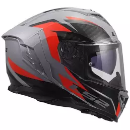 Ls2 Ff818 Storm 3 Dynamo Мотошлем Grey Red Серый