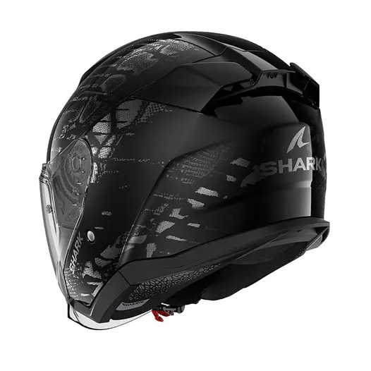 Shark Skwal Jet Reptaia Мотошлем Black Черный