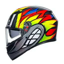 Agv K3 E2206 Birdy 2.0 Мотошлем Grey Yellow Red Серый