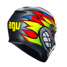 Agv K3 E2206 Birdy 2.0 Мотошлем Grey Yellow Red Серый