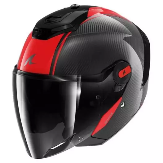 SHARK RS Jet Carbon Blank jethelm Glossy / Carbon / Red (размер: xl)