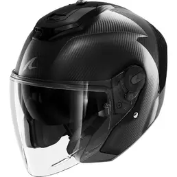 SHARK RS Jet Carbon Blank jethelm Glossy / Carbon / Black