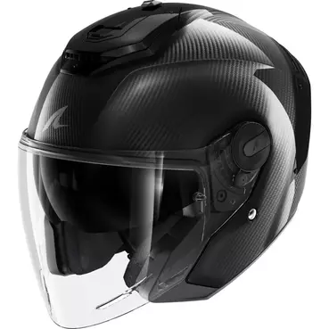 SHARK RS Jet Carbon Blank jethelm Glossy / Carbon / Black