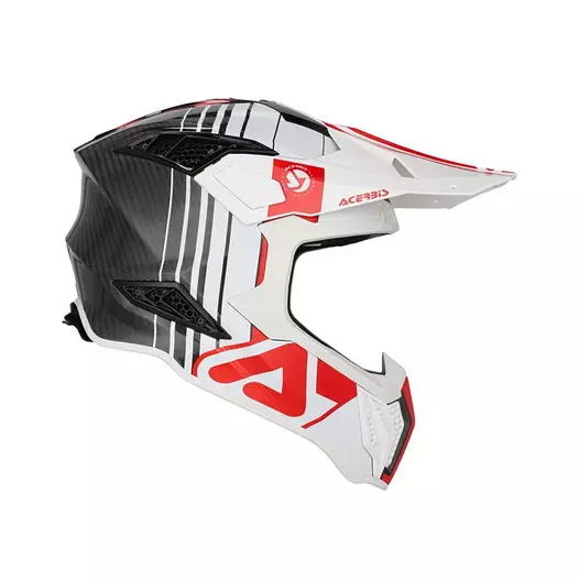 Acerbis Airstrike-c Мотошлем White Red Белый