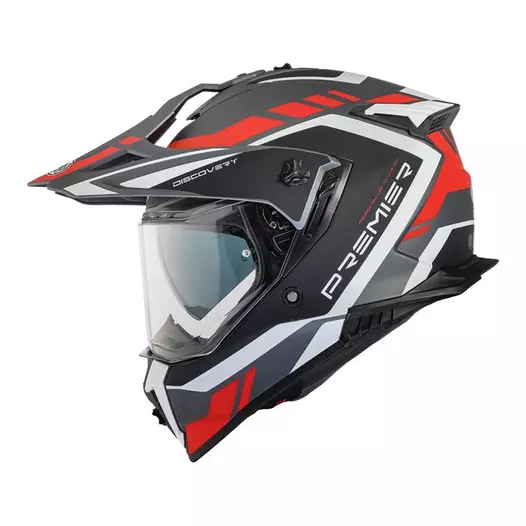 Premier Discovery Gl 17 Bm Мотошлем Black Red Красный