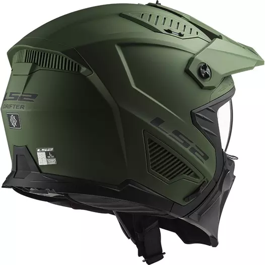 Ls2 Of606 Drifter Solid Мотошлем Green Matt Зеленый