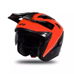 Ufo Sheratan 2206 Мотошлем Black Orange Оранжевый