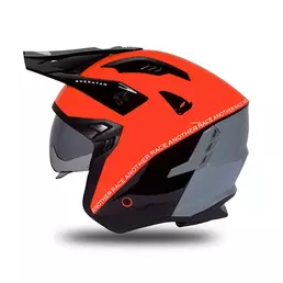 Ufo Sheratan 2206 Мотошлем Black Orange Оранжевый
