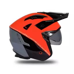 Ufo Sheratan 2206 Мотошлем Black Orange Оранжевый