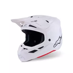 Alpinestars Sm7 2206 Solid Мотошлем White Glossy Белый
