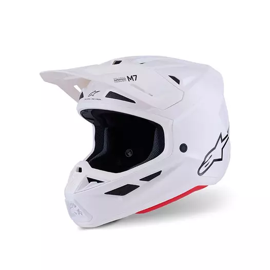 Alpinestars Sm7 2206 Solid Мотошлем White Glossy Белый (размер: xs)