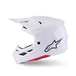 Alpinestars Sm7 2206 Solid Мотошлем White Glossy Белый